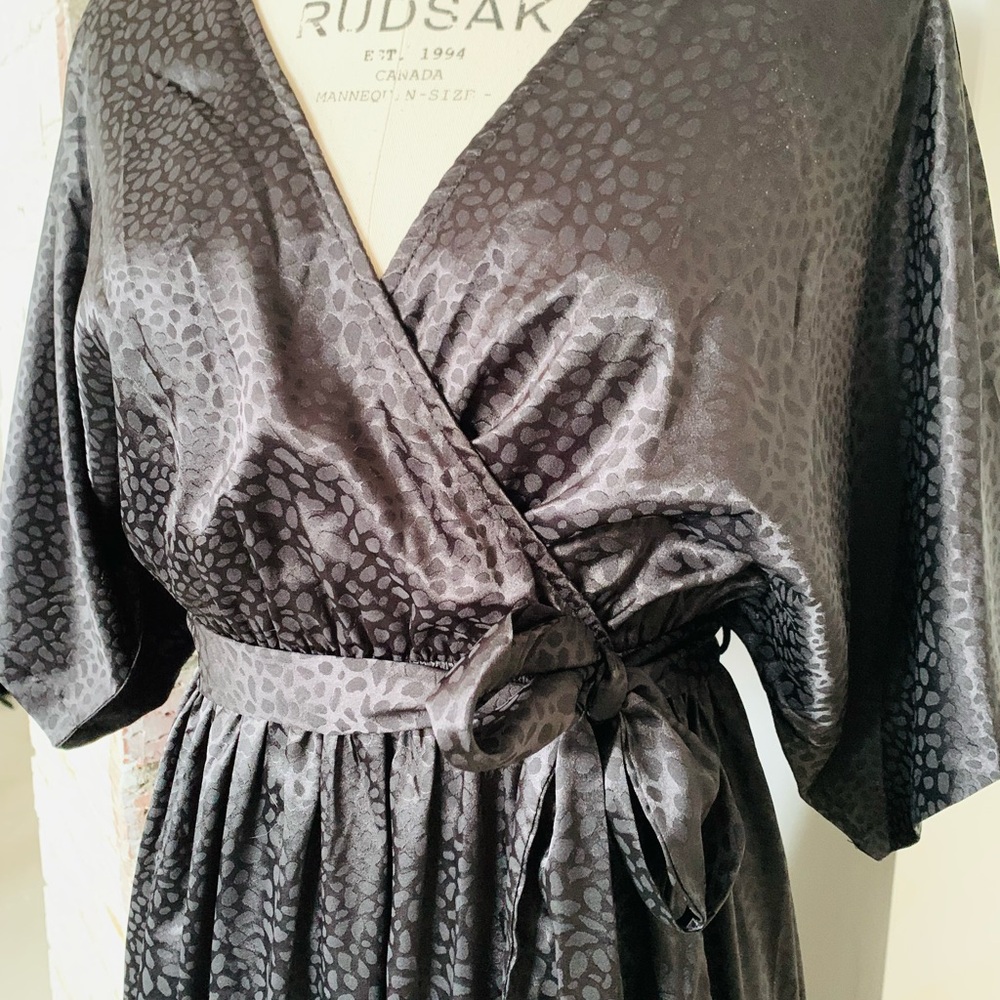 BALTIC BORN | XS | Black Savannah Print Kimono Maxi - Picture 5 of 10